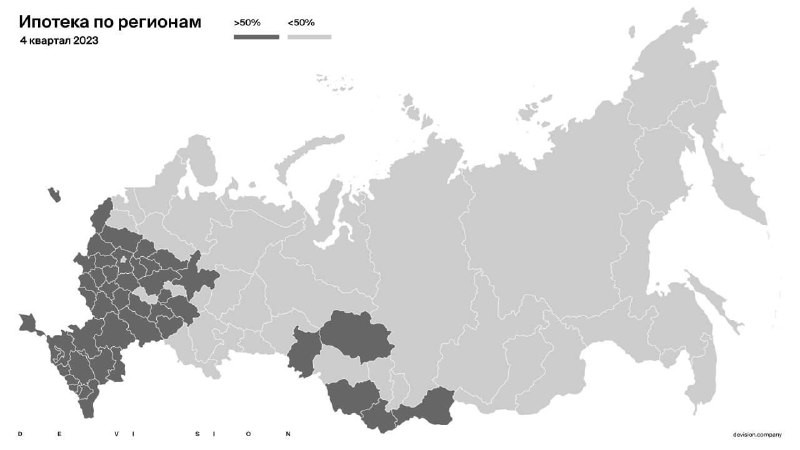 Индикаторы рынка ипотеки: в каком регионе доля ипотеки в ЗП более 50%.