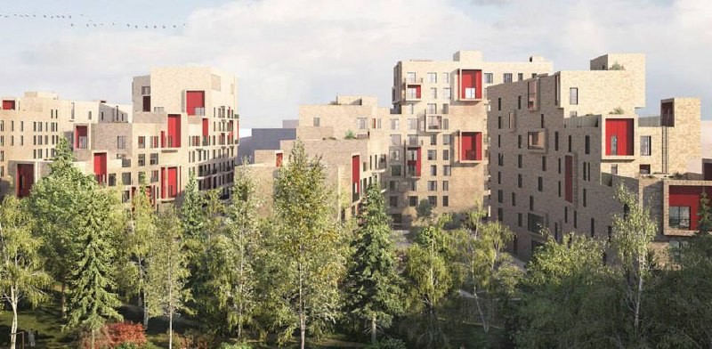 Три корпуса квартала В21 (№ 1, 2 и 3) жилого комплекса «СберСити» планируют построить в районе Кунцево.