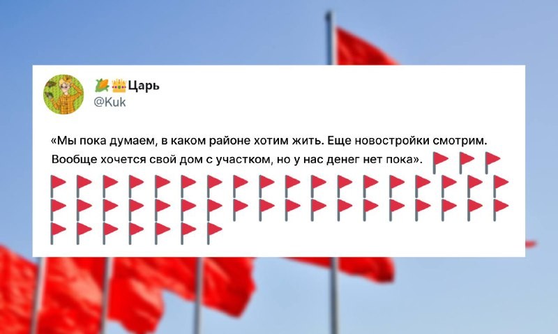 🚩Потенциальных покупателей тоже стоит остерегаться, посмотрим «red flags».