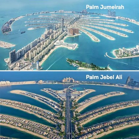 Застройщик Nakheel активно ведет работы на Palm Jebel Ali.