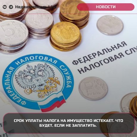 ⚡️  ℹ️ Срок уплаты налога на имущество физических лиц истекает 2 декабря 2024 года.