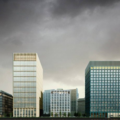 Премиальный офисный квартал Stone Towers общей наземной площадью 106 000 кв. м возводится в Белорусском деловом районе.