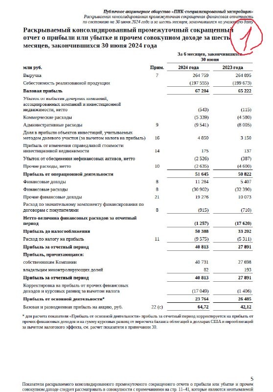 Опубликованы отчёты по МФСО за 6 месяцев 2024 года. Результаты следующие.