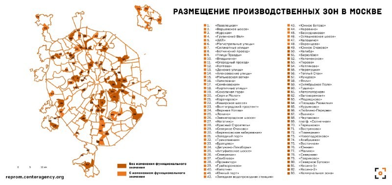 С начала года столичные власти утвердили 17 проектов редевелопмента бывших промзон.