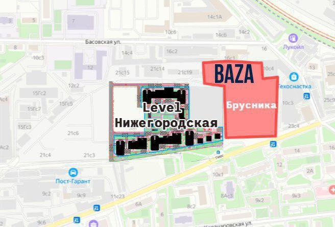 Согласно условиям контракта, Baza становится владельцем части участка, который Брусника купила у Level Group.