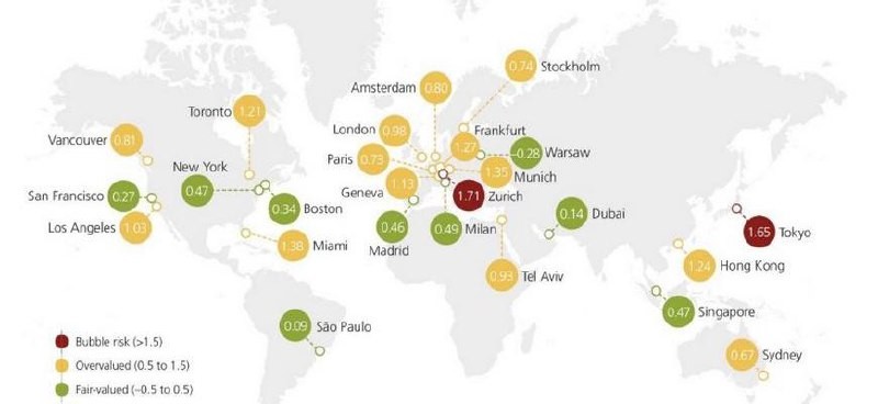 🌍 В каких городах находится самая переоцененная  недвижимость в 2023 году?