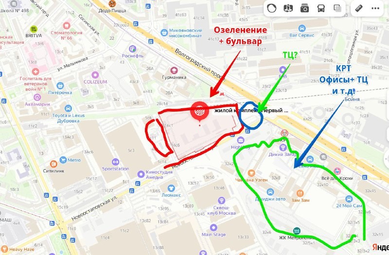 Москва, 1-й Дубровский, 78/14. Застройщик ПИК. Метро «Волгоградский проспект» 5 минут пешком. Ключи в начале 2026.