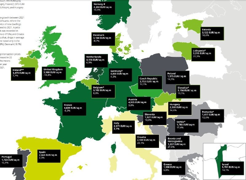 Deloitte: страны и города с самым дешевым и дорогим жильём. Где цены на новостройки падают? Где растут?