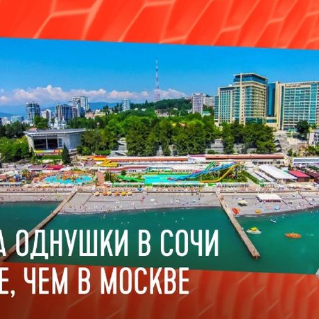 Однушка в Сочи на месяц обойдется минимум в 60 тыс руб. В то время как в Москве в среднем за такую квартиру просят 53 000