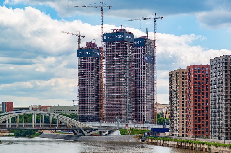 Воскресная московская стройка: жилой комплекс River Park Кутузовский от «Аеон Девелопмент».