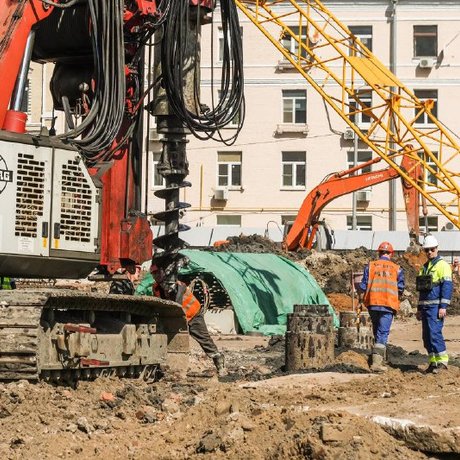 Ход стротельства «Тишинского бульвара».